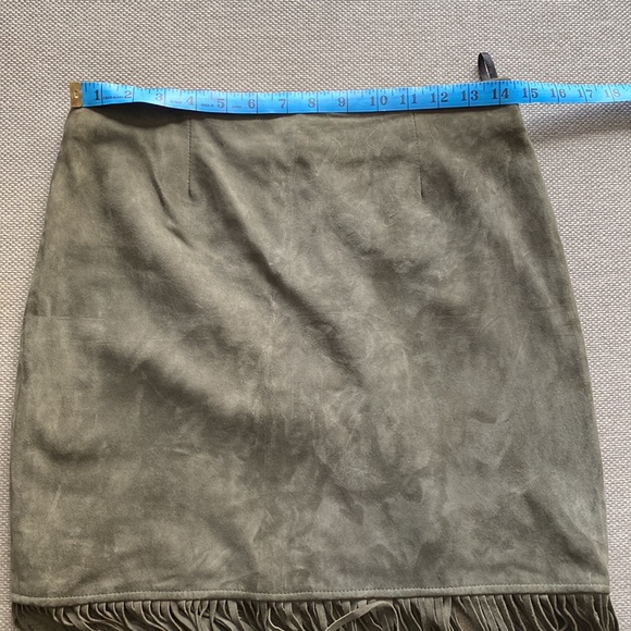 Suede Fringe Skirt - Picture 6 of 6